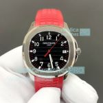Swiss BBF Patek Philippe Aquanaut 5167A Replica Watch Red Rubber Strap 